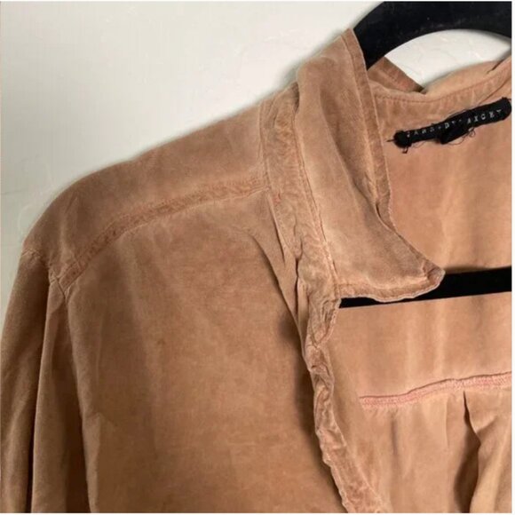 Button Down Swing Beach Vaca Vacation Girly Country Hippie Boho Hip Blouse Top - Picture 4 of 4